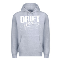 Heather Grey Supra Drift Premium Hoodie - DesigneFamous