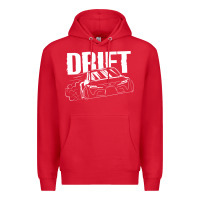 Red Supra Drift Premium Hoodie - DesigneFamous
