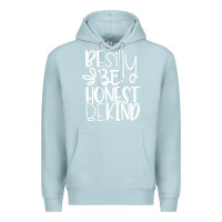 Blue Mist be silly be honest be kind Premium Hoodie - DesigneFamous