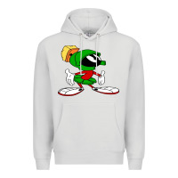 Dove Grey marvin Premium Hoodie - DesigneFamous