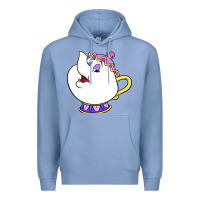Colony Blue mrs potts Premium Hoodie - DesigneFamous