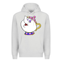 Dove Grey mrs potts Premium Hoodie - DesigneFamous
