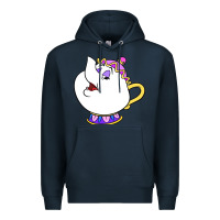 Navy mrs potts Premium Hoodie - DesigneFamous