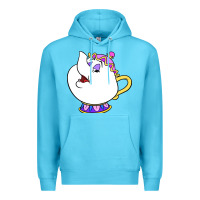 Ocean Blue mrs potts Premium Hoodie - DesigneFamous