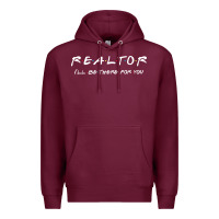 Burgundy realtor Premium Hoodie - DesigneFamous