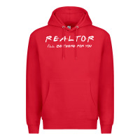 Red realtor Premium Hoodie - DesigneFamous