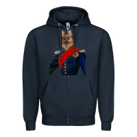 Navy Pet Portraits, Custom Pet Portraits, Renaissance Pet Portraits, Custom Zipper Hoodie - RanaPortraitStore