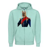 Seafoam Pet Portraits, Custom Pet Portraits, Renaissance Pet Portraits, Custom Zipper Hoodie - RanaPortraitStore