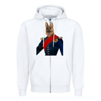 White Pet Portraits, Custom Pet Portraits, Renaissance Pet Portraits, Custom Zipper Hoodie - RanaPortraitStore