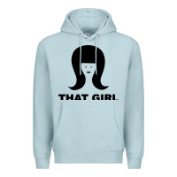 Blue Mist that girl Premium Hoodie - DesigneFamous