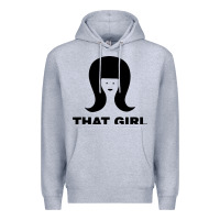 Heather Grey that girl Premium Hoodie - DesigneFamous