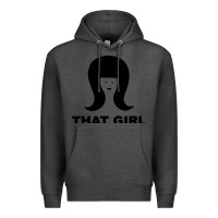 Charcoal Heather that girl Premium Hoodie - DesigneFamous