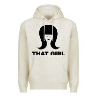 Oatmeal Heather that girl Premium Hoodie - DesigneFamous