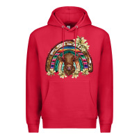 Cardinal scottish calf rainbow Premium Hoodie - BarkalooDesign