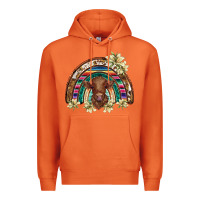 Carrot scottish calf rainbow Premium Hoodie - BarkalooDesign