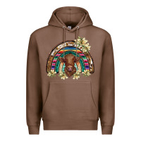 Chestnut scottish calf rainbow Premium Hoodie - BarkalooDesign