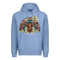 Colony Blue scottish calf rainbow Premium Hoodie - BarkalooDesign