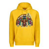 Lemon scottish calf rainbow Premium Hoodie - BarkalooDesign