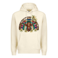 Sandshell scottish calf rainbow Premium Hoodie - BarkalooDesign