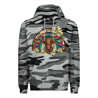 Slate Camo scottish calf rainbow Premium Hoodie - BarkalooDesign