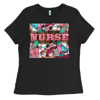 Black Nurse Ladies Tee - LillyAllenDesigns