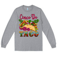 Heather Grey cinco de taco Long Sleeve Tee - Artiststas