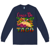 Navy cinco de taco Long Sleeve Tee - Artiststas