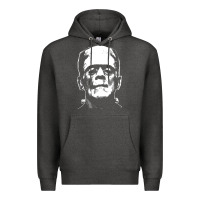 Charcoal Heather frankenstein Premium Hoodie - DesigneFamous