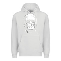 Dove Grey frankenstein Premium Hoodie - DesigneFamous