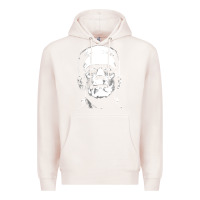 Pale Pink frankenstein Premium Hoodie - DesigneFamous