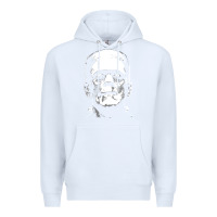 White frankenstein Premium Hoodie - DesigneFamous