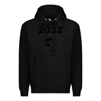 Black funny graduation class of 2032 Premium Hoodie - DesigneFamous