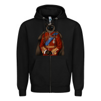 Black Pet Portraits, Custom Pet Portraits, Renaissance Pet Portraits, Custom Zipper Hoodie - RanaPortraitStore