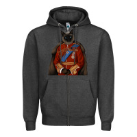 Charcoal Heather Pet Portraits, Custom Pet Portraits, Renaissance Pet Portraits, Custom Zipper Hoodie - RanaPortraitStore