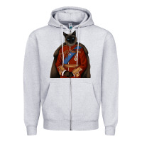 Heather Grey Pet Portraits, Custom Pet Portraits, Renaissance Pet Portraits, Custom Zipper Hoodie - RanaPortraitStore