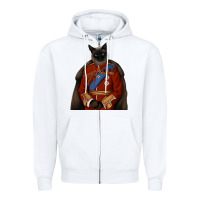 White Pet Portraits, Custom Pet Portraits, Renaissance Pet Portraits, Custom Zipper Hoodie - RanaPortraitStore