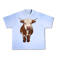 Grape Ice hereford cow Urban Heavy Tee - RanaPortraitStore