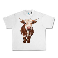 Lunar Rock hereford cow Urban Heavy Tee - RanaPortraitStore