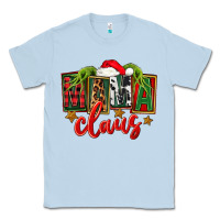 Dusty Blue Christmas Mama Claus Mother's Day Classic Tee - FaDigitalArtStudio