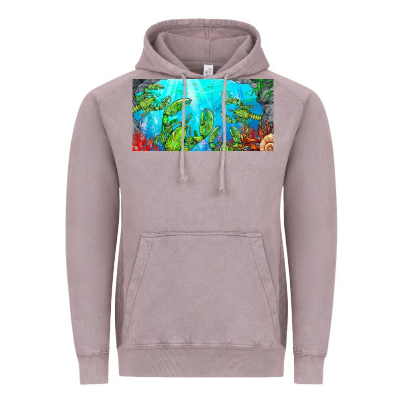 Lobster License Plate Vintage Hoodie by BarkalooDesign | Teevron