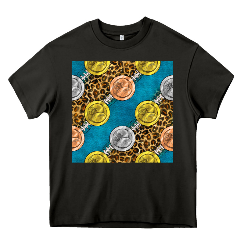 American Football Medal With Leopard Heavy Core Tee by BundleAndBundleShop | Teevron