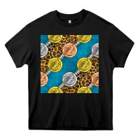 Black american football medal with leopard Heavy Core Tee - BundleAndBundleShop