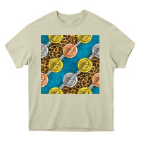 Mossy american football medal with leopard Heavy Core Tee - BundleAndBundleShop