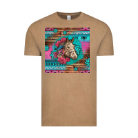 Vintage Coffee floral horse Vintage Tee - LillyAllenDesigns