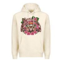 Tofu pink floral baby goat rainbow Premium Hoodie - BarkalooDesign