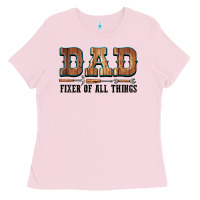 Bubblegum Pink Dad Fixer Of All Things Ladies Tee - LillyAllenDesigns