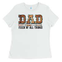 White Dad Fixer Of All Things Ladies Tee - LillyAllenDesigns