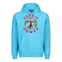 Ocean Blue heavyweights power Premium Hoodie - DesigneFamous