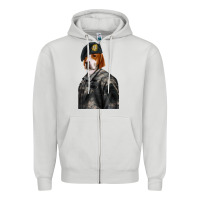 Dove Grey Pet Portraits, Custom Pet Portraits, Renaissance Pet Portraits, Custom Zipper Hoodie - RanaPortraitStore