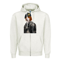 Oatmeal Heather Pet Portraits, Custom Pet Portraits, Renaissance Pet Portraits, Custom Zipper Hoodie - RanaPortraitStore
